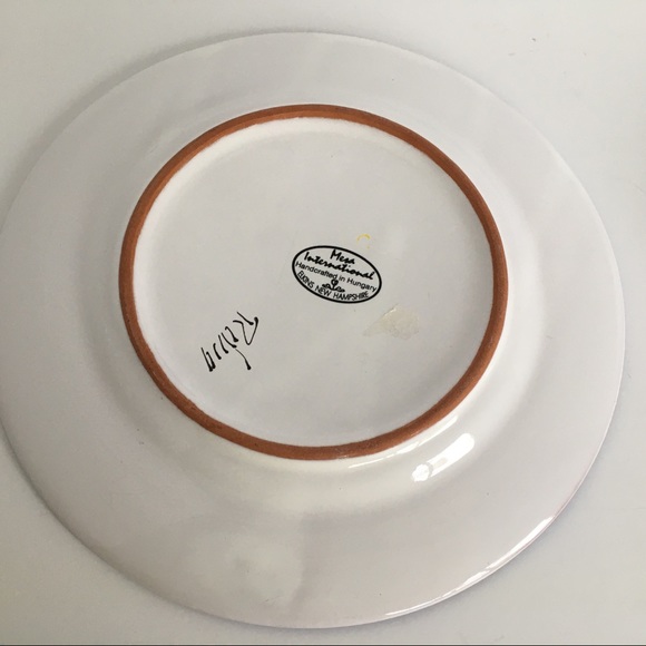 Gardeners bowl and plate ceramic signed Hungary - Picture 16 of 16